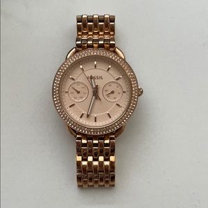 Rose gold “tailor” FOSSIL WATCH